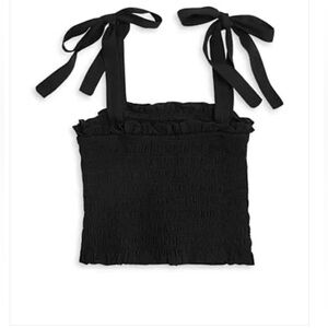 Black Sunny Top Satin Straps (Juniors) Katiej NYC